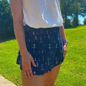 Button up Anchor Mini Skirt